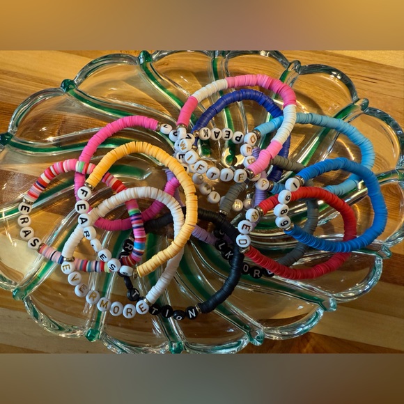 Taylor Swift Colorful Beaded Bracelets, set of 12 - Picture 5 of 5